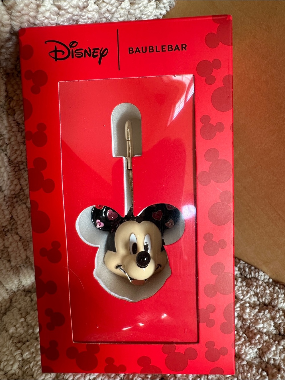 BAUBLEBAR Disney MICKEY MOUSE Hearts Bag Charm / Keychain - Picture 7 of 7